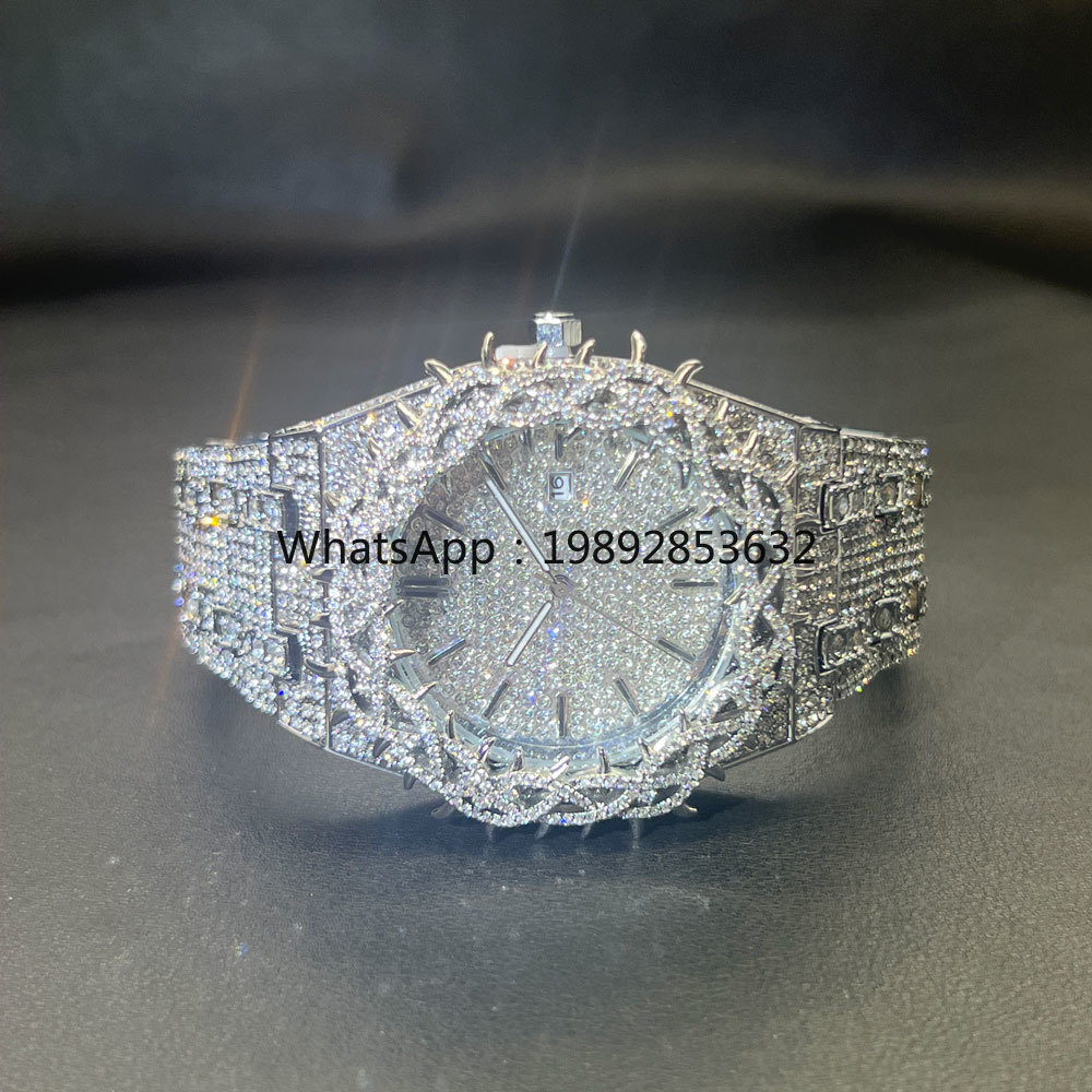 Jewelry Watches For Men - MISSFOX Modische Herrenuhren mit Vollbesatz aus