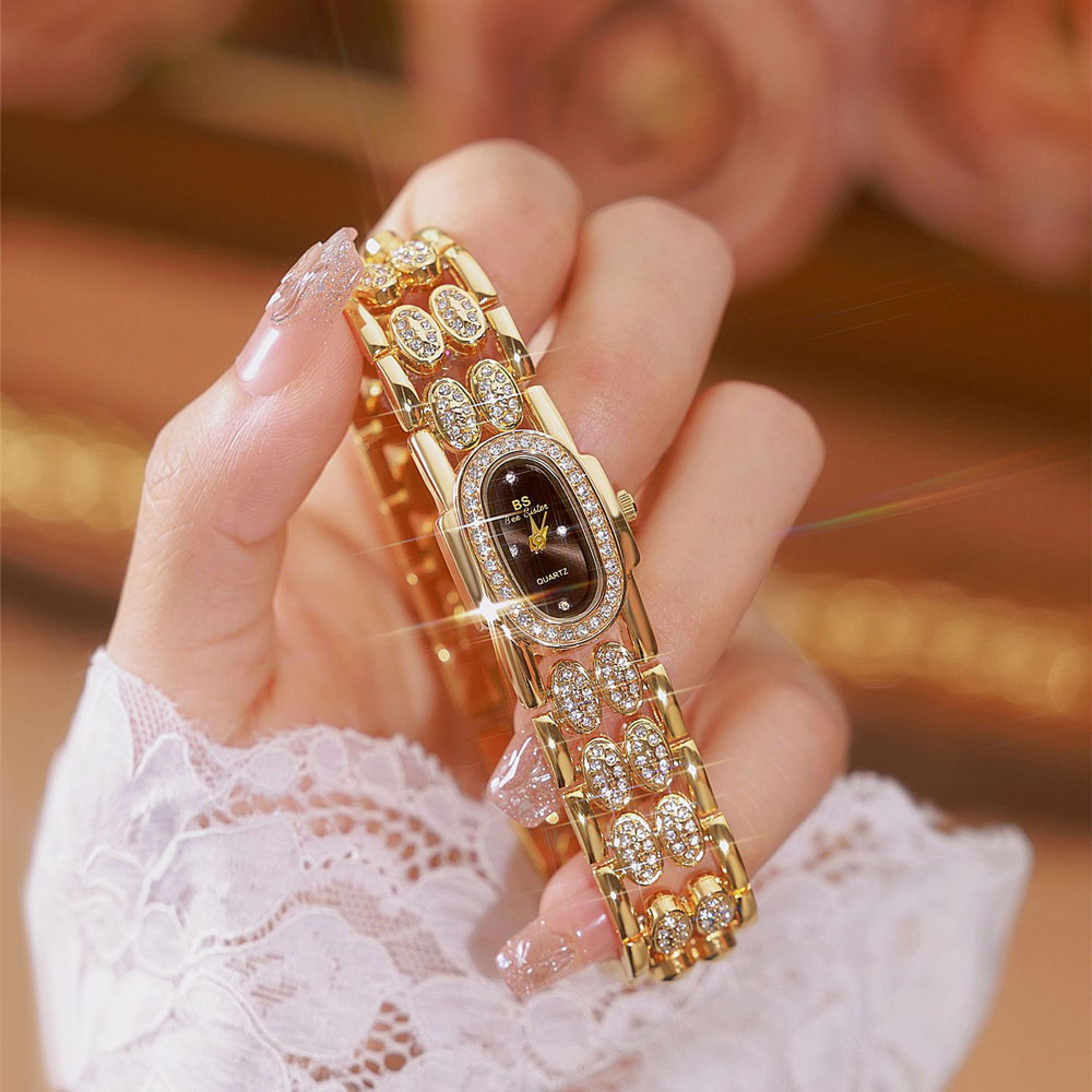 Jewelry Watches Vintage - Mode Uhren Gold Armband Edelstahl Quarzuhr