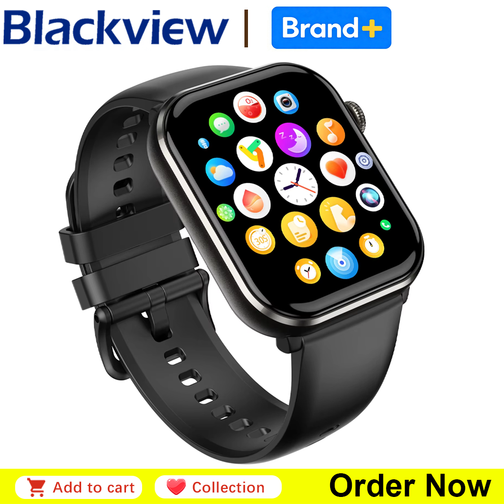 Italian Jewelry Watches - Blackview R60 Bluetooth-Anruf Smartwatch 1,96'' AMOLED