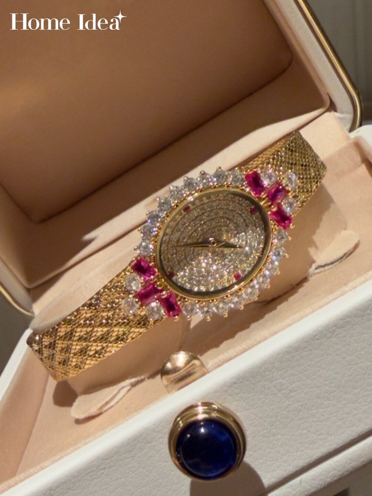 Jewelry Watches Vintage - Vintage Damen-Quarzuhr in ovaler Form, elegante