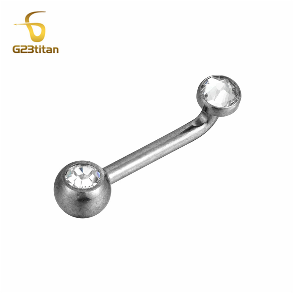 Christina Jewelry & Watches Marguerite Ørestik Forgyldt Sølv - 1pc Titan Pussy Piercing Christina vertikale