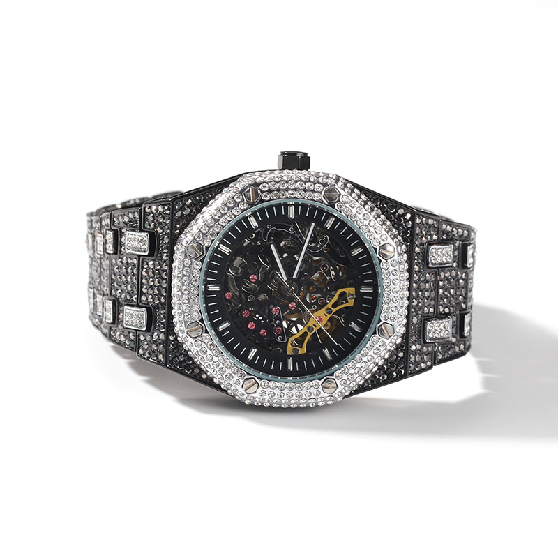 Jewelry Watches For Men - Hip Hop Bling Iced Out Edelstahl