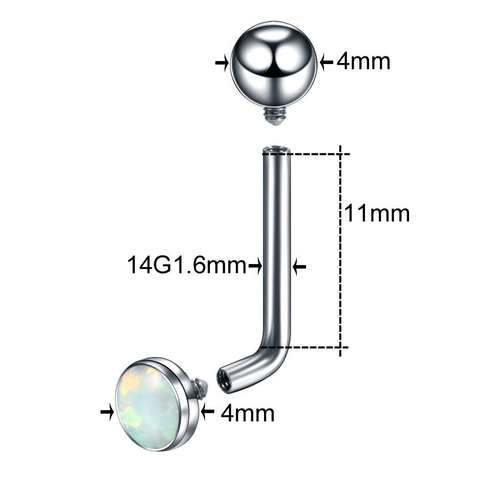 1PC ASTM F136 Titan Christina  – Christina Jewelry & Watches Marguerite Ørestik Forgyldt Sølv Bewertung und Preis