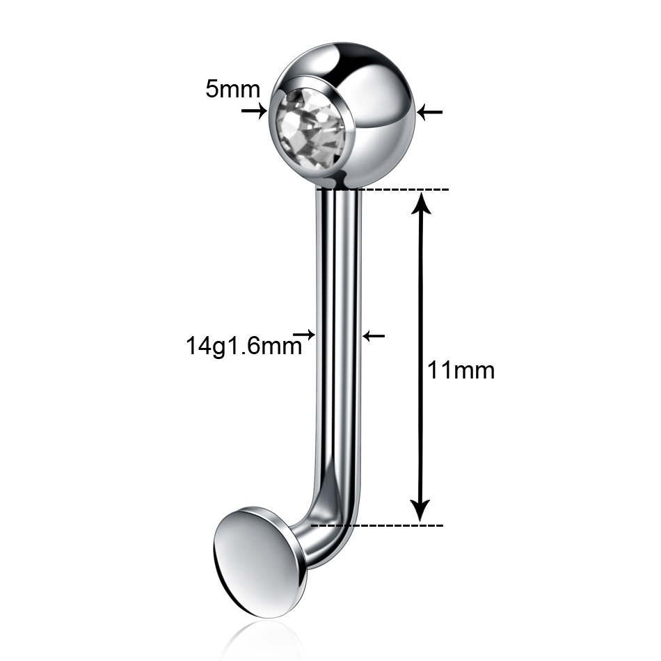 1PC Bauchnabel Ringe Piercings – Christina Jewelry & Watches Marguerite Ørestik Forgyldt Sølv Bewertung und Preis