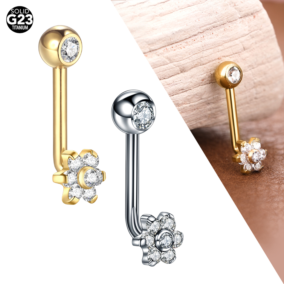 1/5PCS Titan CZ Kristall Blume – Christina Jewelry & Watches Marguerite Ørestik Forgyldt Sølv Bewertung und Preis