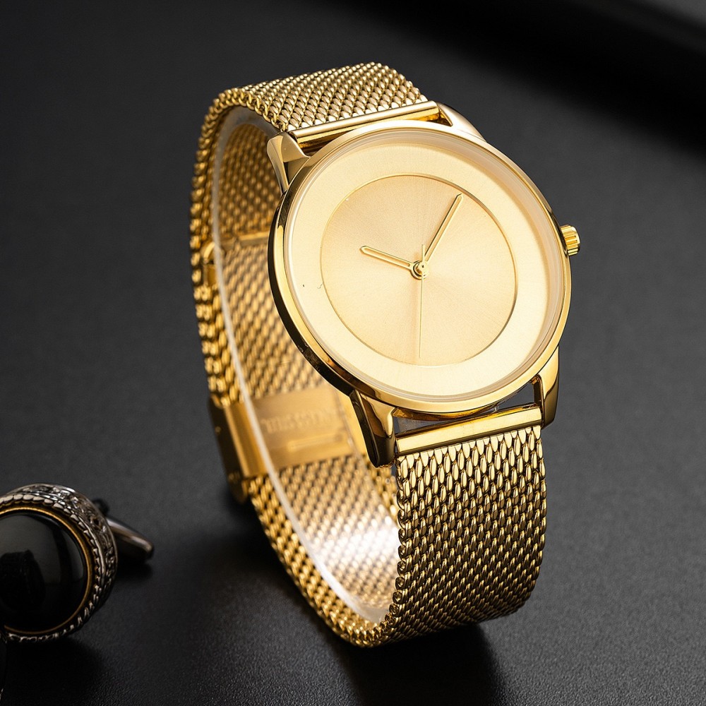 Luxuriöse Goldene Minimalistis – Jewelry Watches For Men Bewertung und Preis